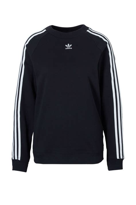 adidas trui zwart met witte strepen|Witte adidas Truien & sweaters voor dames online kopen .